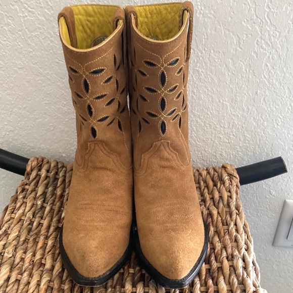 Planet Cowboy for Anthropologie Down and Dirty Pee Wee Boots 8 - Picture 8 of 12